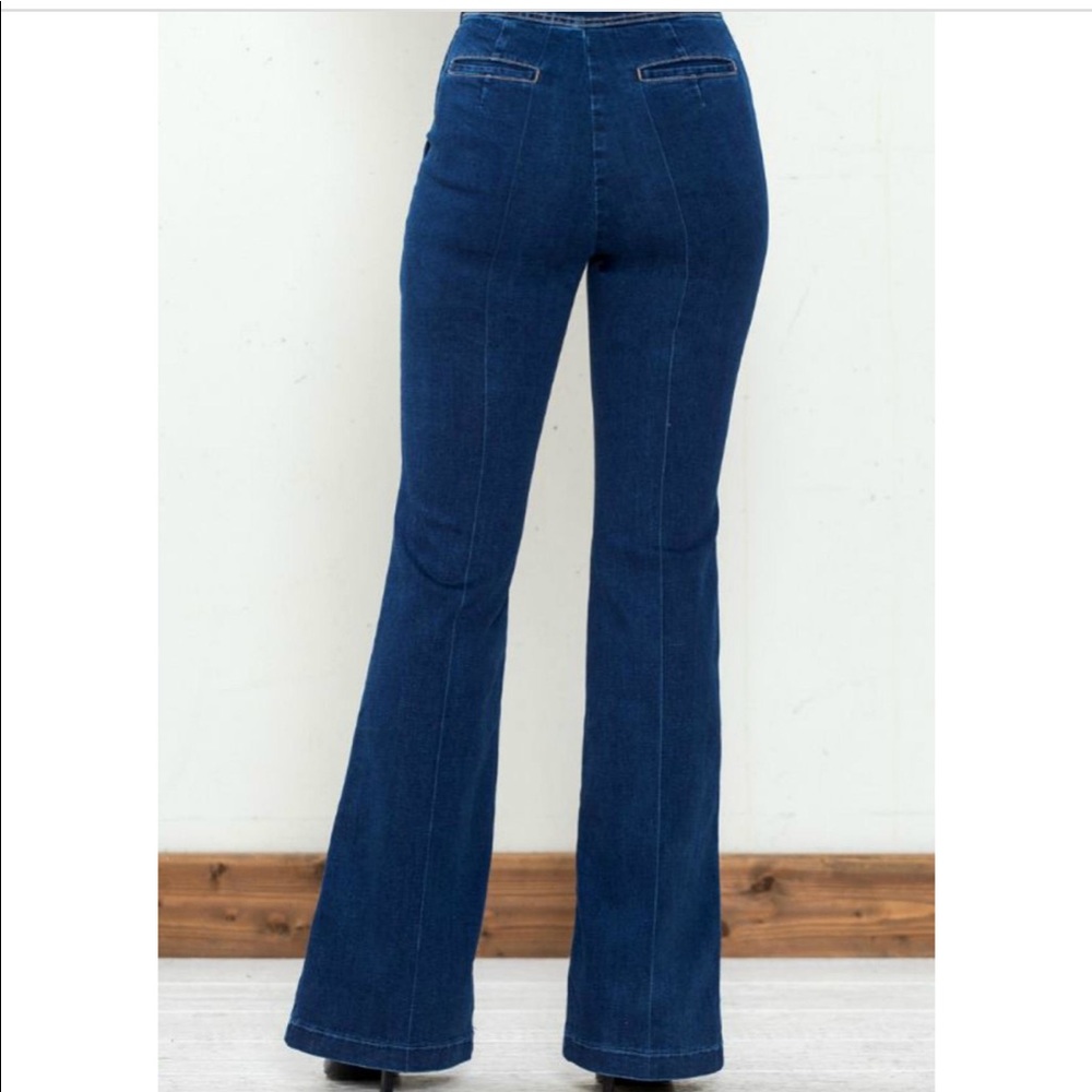 Jealous Tomato Bell Bottom Blues Jeans L